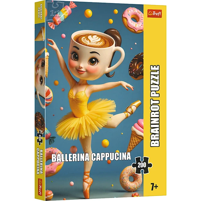 Italian Brainrot  Ballerina Cappuccina Pussel 200 Bitar Trefl