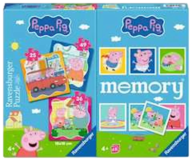 Peppa Pig -palapelit ja muistipelit Ravensburger