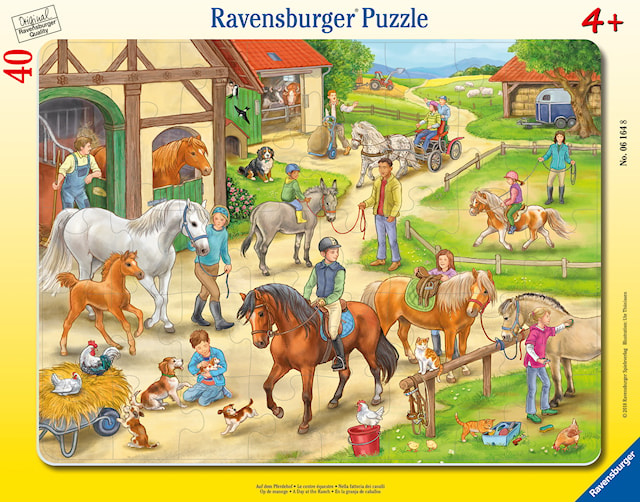 En dag på ranchen Puslespill 40 brikker, Ravensburger
