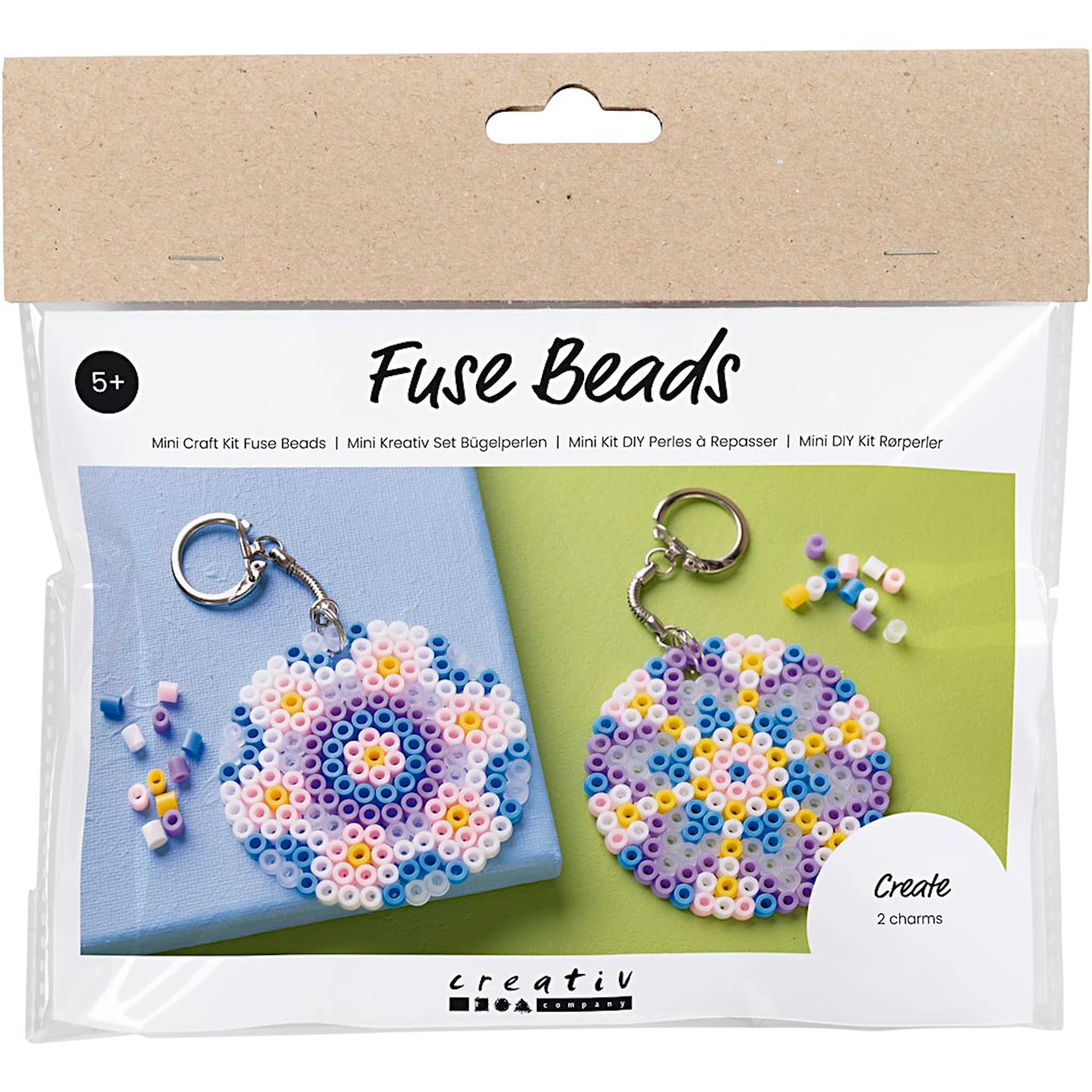 Produktbild för DIY Kit Pärlplattor Pärlnyckelringar Creativ Company