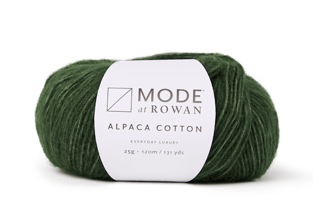 Alpaca Cotton miks, 50 gr Foliage Green 018, Mode at Rowan