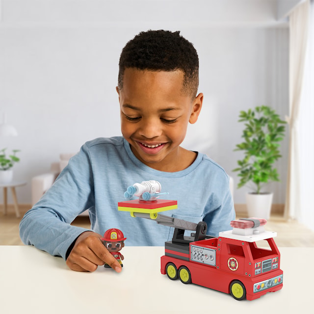 Produktbilde 6 for Brannbil Magnetic Play Tile Town