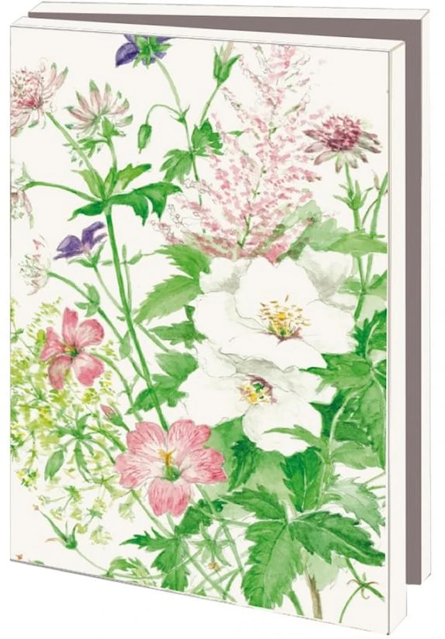 Vykort Dubbla med kuvert Ängsblommor 10-pack Bekking & Blitz