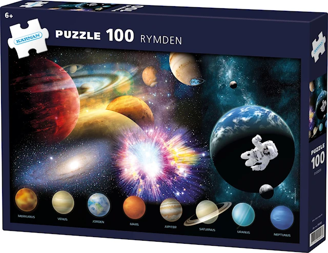 Pussel Rymden 100 bitar, Kärnan