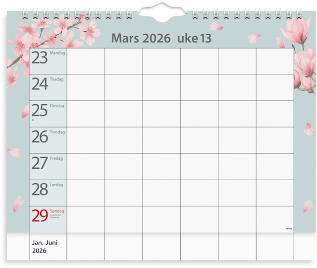 Produktbilde 2 for Hjemmets Kalender 2026 A4 GRIEG