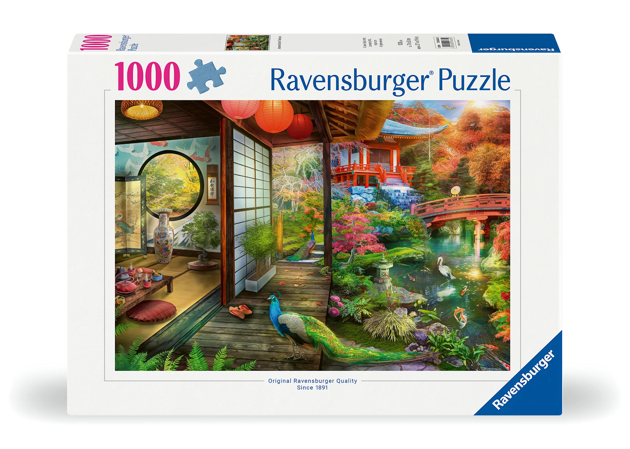 Produktbild för Pussel Japanese Garden Teahouse 1000 bitar, Ravensburger