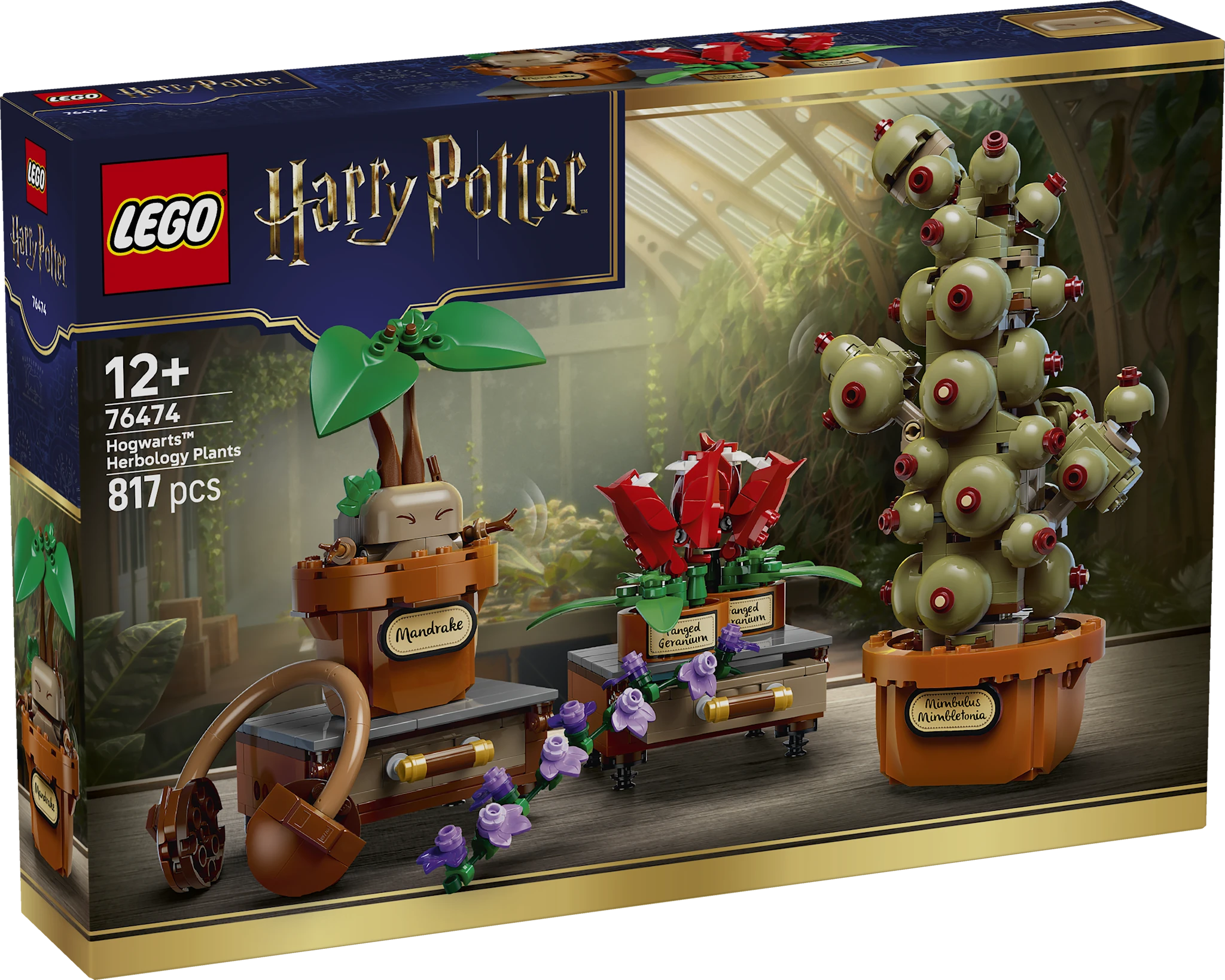 Tuotekuva ille Tylypahkan yrttitiedon oppitunnin kasvit LEGO® Harry Potter™ (76474)