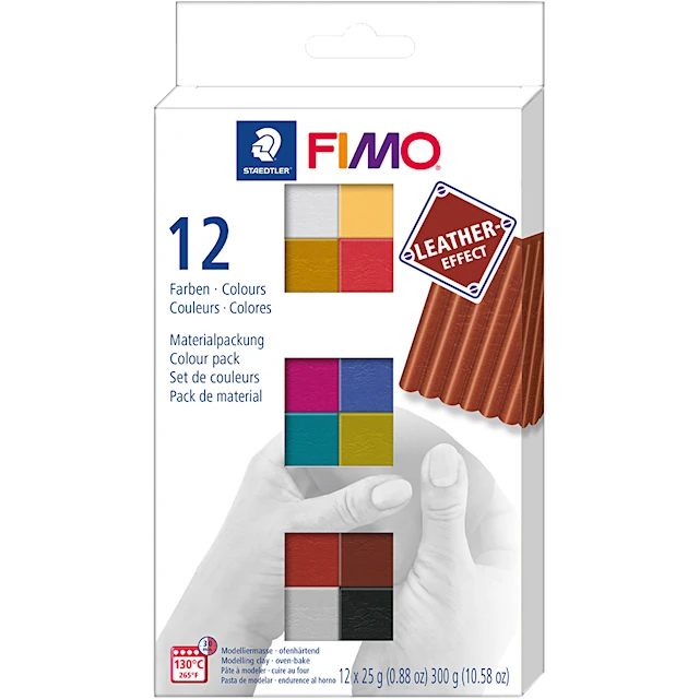 FIMO Lera Lädereffekt 12x25g Staedtler