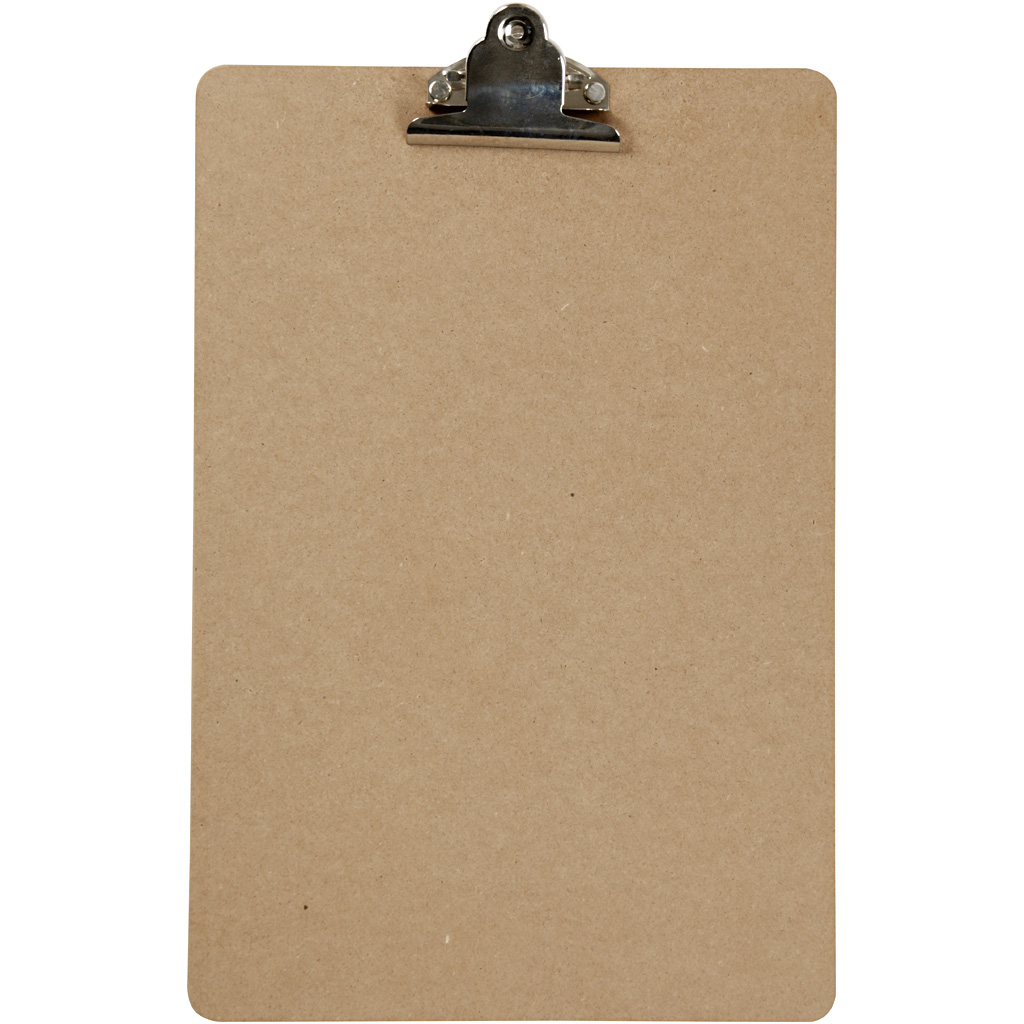 Clipboard Skrivplatta Naturfärgad A4 1-pack