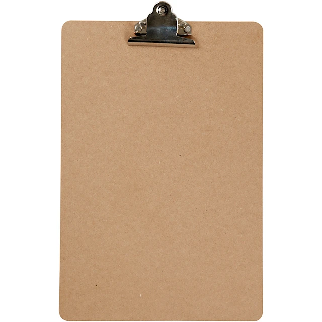 Clipboard Skrivplatta Naturfärgad A4 1-pack