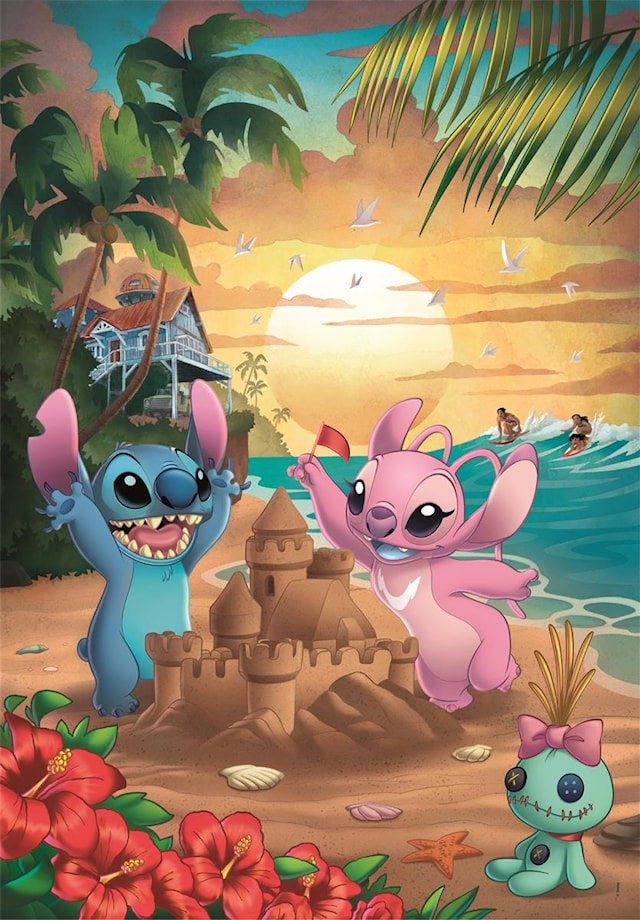 Produktbild 2 för Pussel 500 bitar Disney Stitch, Clementoni