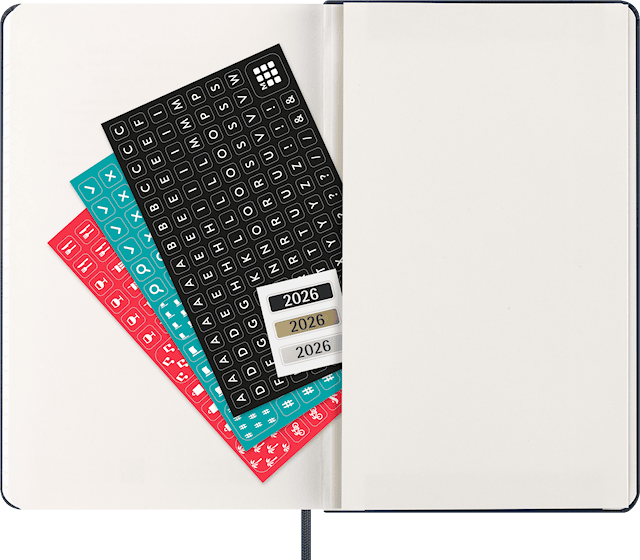 Tuotekuva 4 - Kalenteri 2026 Classic Hard 12M Week Note Large Sapphire Blue Moleskine