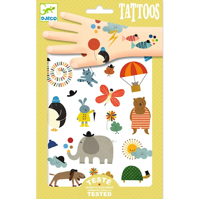 Tetovoinnit Pretty Little Things 50-pack Djeco