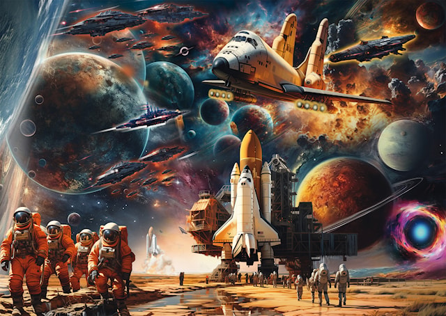 Produktbild 2 för Pussel The allure of space Journeys to distant galaxies 1000 bitar, Schmidt