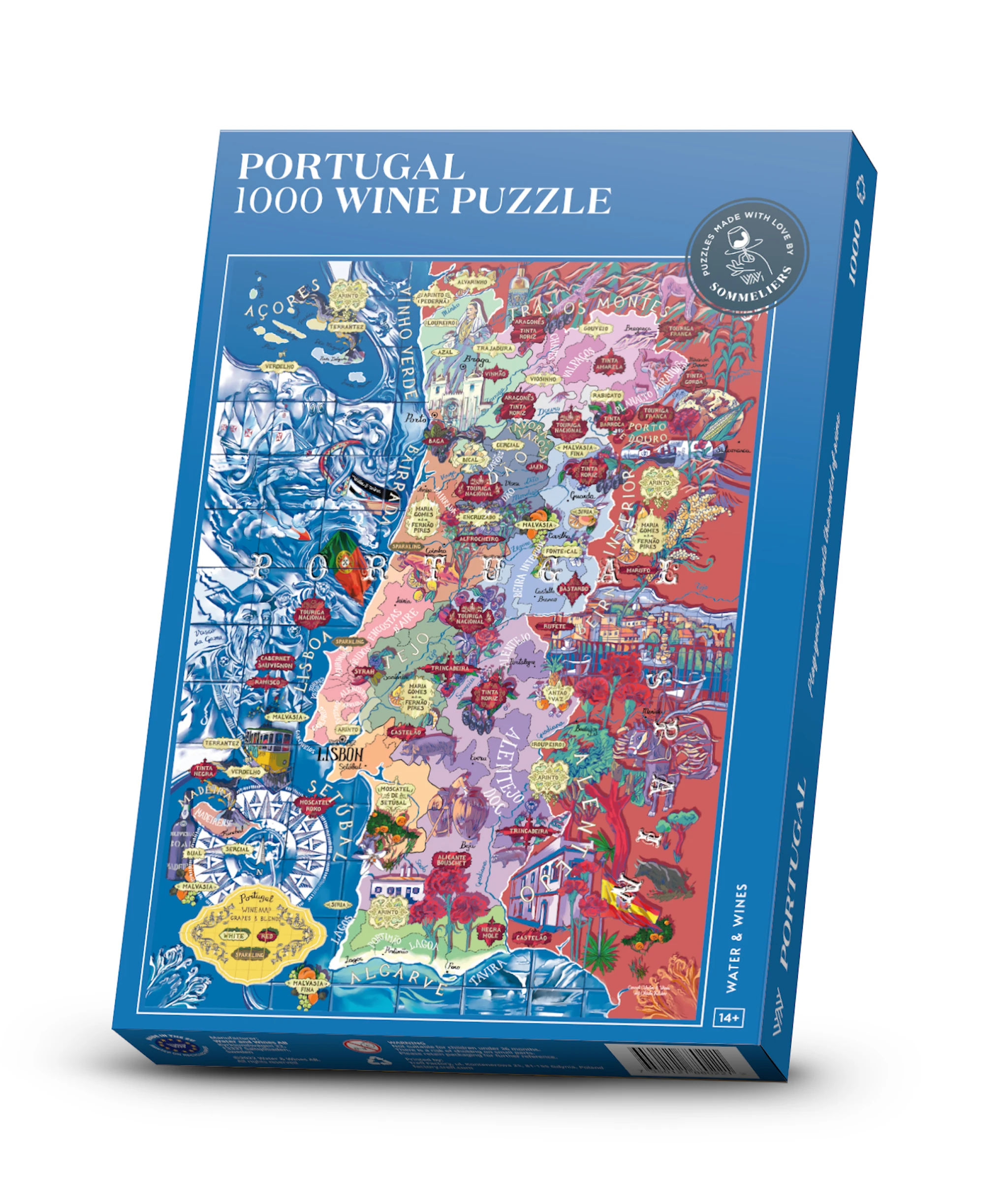 Tuotekuva ille Viinipalapeli - Portugali 1000 palaa Water and Wines