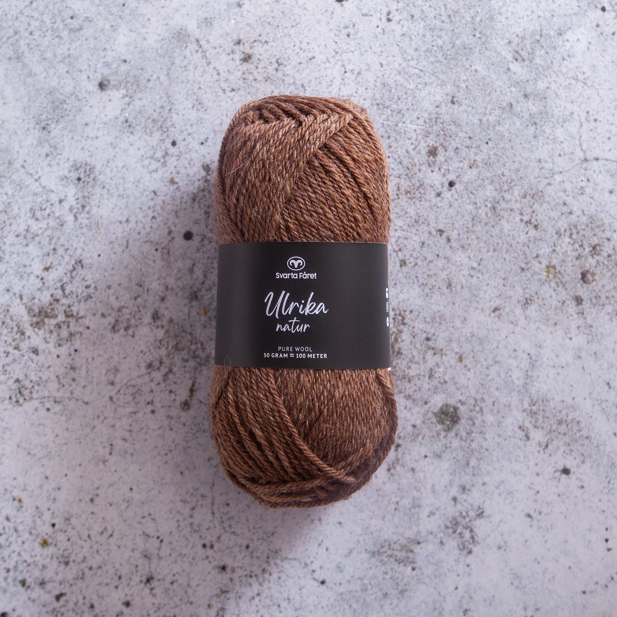 Produktbilde for Ulrika Natur Ullgarn 50 g Järbo