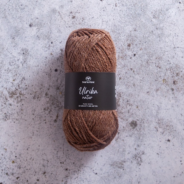 Ulrika Natur Villalanka 50 g Bark Nature (03) Svarta Fåret