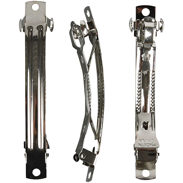 Hårspännen 80 mm Silverpläterad 30-pack