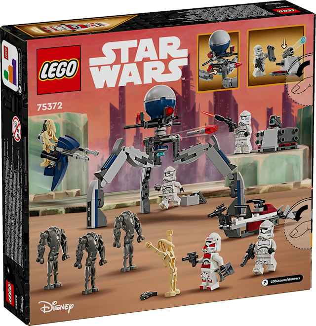 Tuotekuva 3 - Kloonisoturin ja taisteludroidin taistelupakkaus LEGO® Star Wars TM (75372)