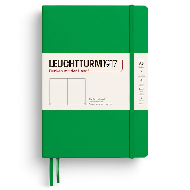 Anteckningsbok A5 Hard Olinjerad Spring Leaf Leuchtturm1917