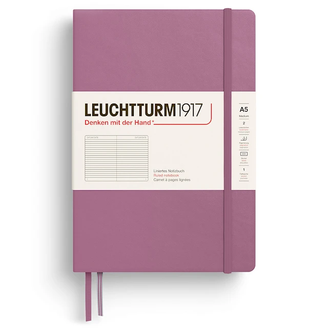 Muistikirja A5 Soft Viivoitettu Dusty Rose Leuchtturm1917