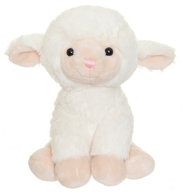 Tuotekuva 1 - Teddy Farm pehmolelu 18 cm Istuva lammas Teddykompaniet