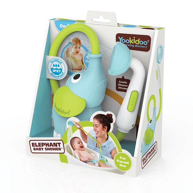 Produktbild 5 för Yookidoo Babydusch Elefant Blå