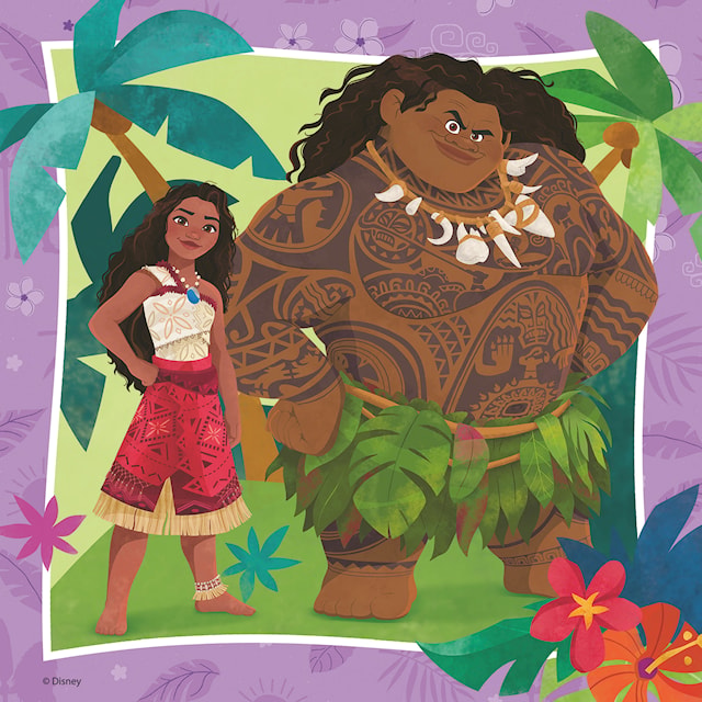 Produktbild 6 för Disney Vaiana 2 3x49p Ravensburger