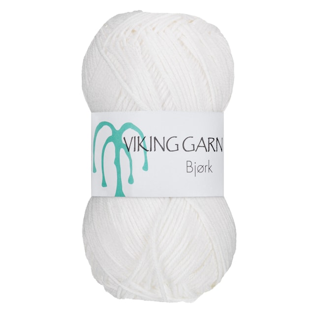 Bjørk 50 g valkoinen Viking Garn