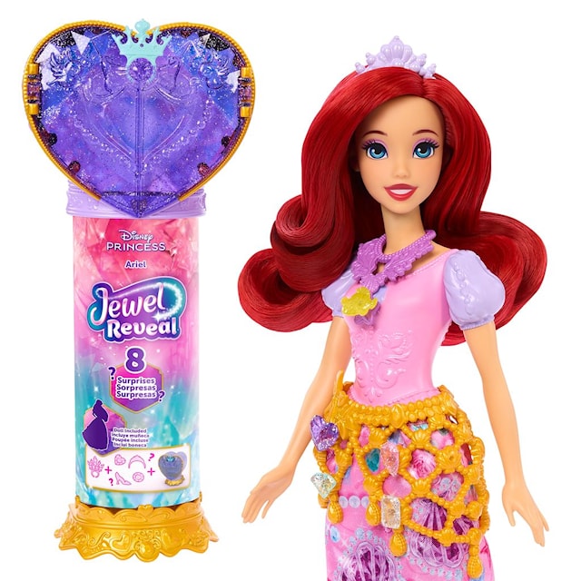Produktbild 5 för Ariel Jewel Reveal Modedocka Disney Princess