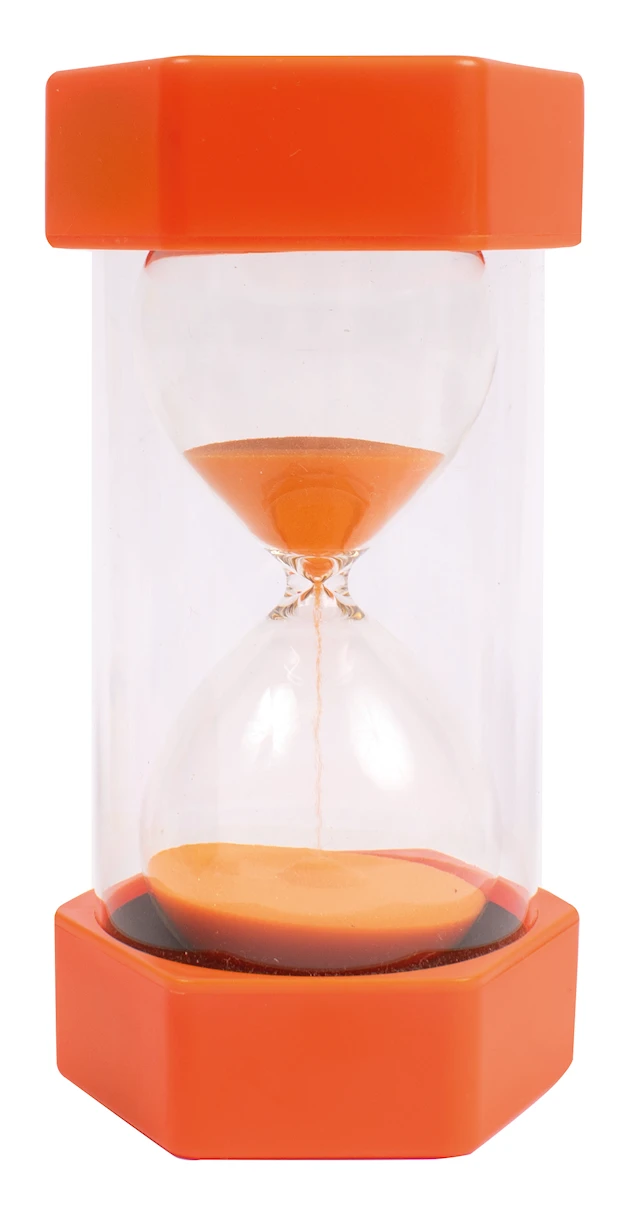 Stort timglas 10 min Orange MyPauze