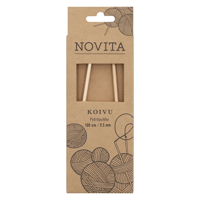 Pyöröpuikot 100 cm koivu 3.5 Novita