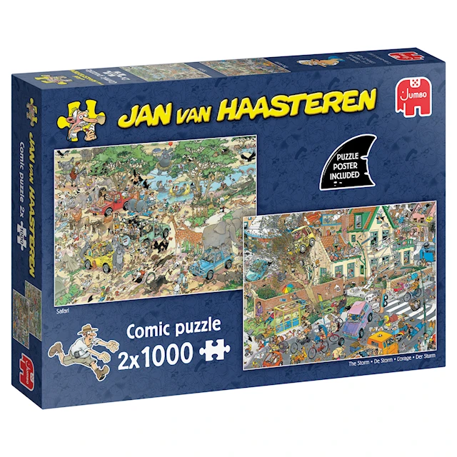 Jan van Haasteren Safari & Storm Pussel 2x1000 bitar