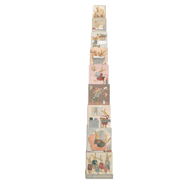 Stapeltorn 1 2 3 Kaninfamilj Egmont Toys