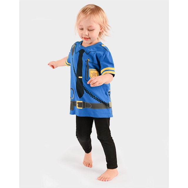 Produktbild 4 för Polis T-shirt 98-104 cl Bomull Den Goda Fen