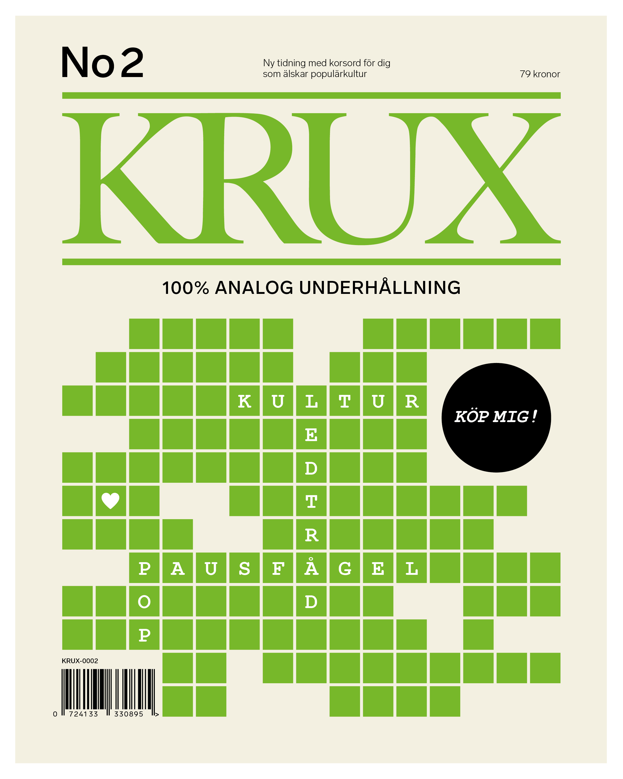Krux nr 2 Korsordstidning KRUX