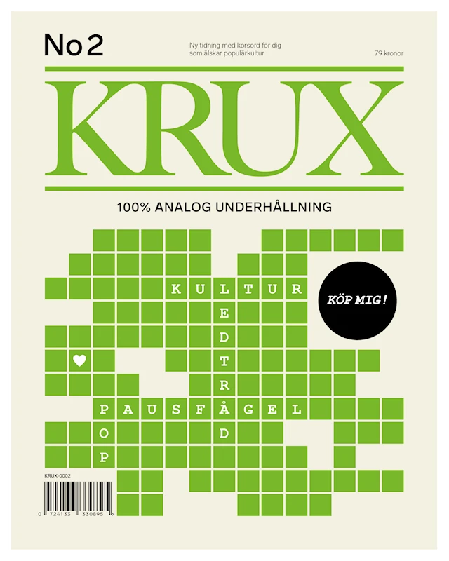 Krux nr 2 Korsordstidning KRUX