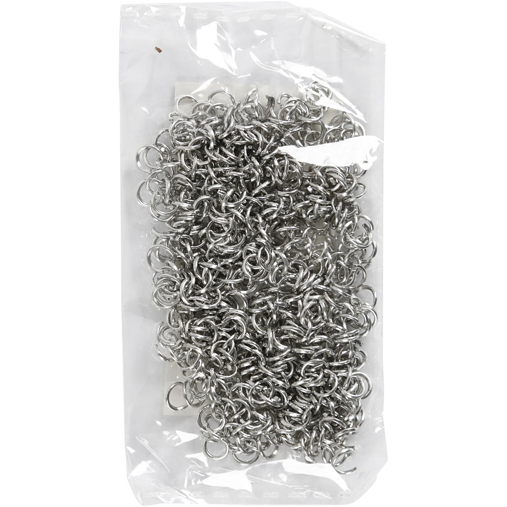 Metallringar Runda 0,7 mm Silverpläterad 500 st