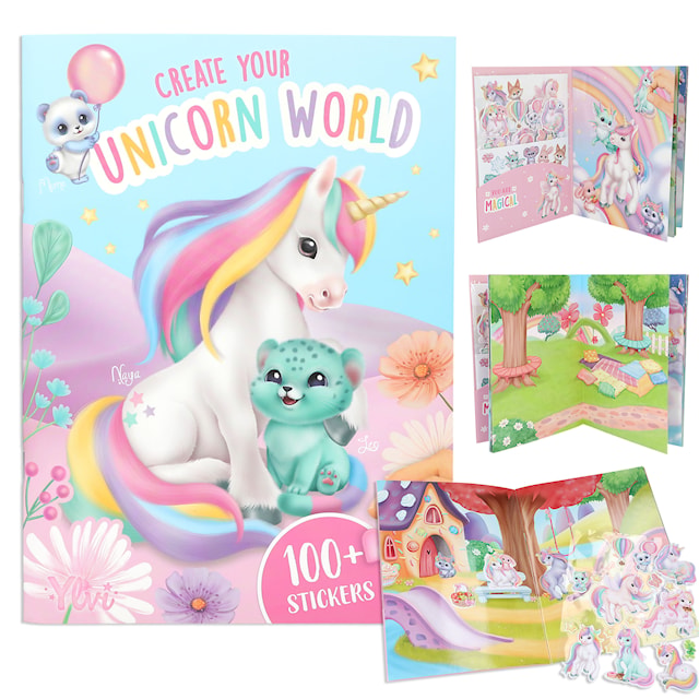 Produktbild 1 för Unicorn World Stickersbok Ylvi