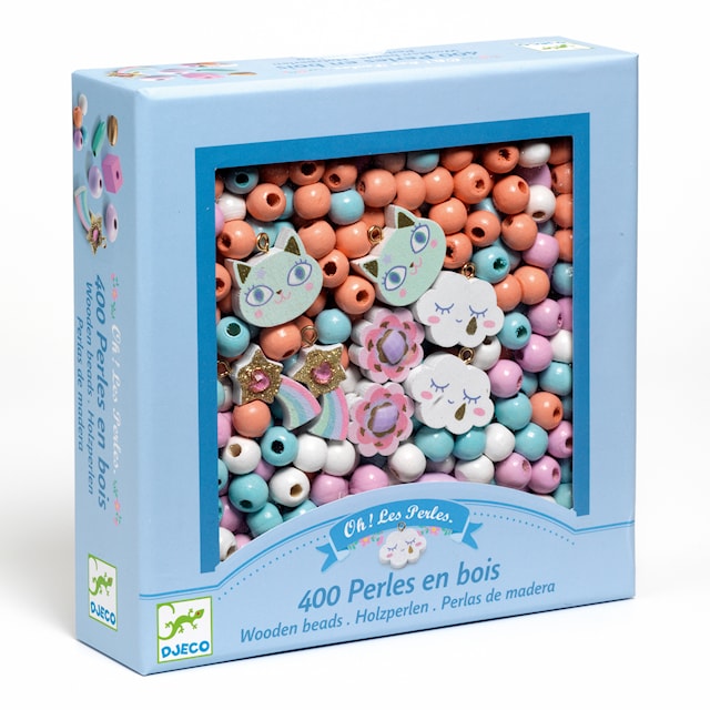 Produktbild 4 för Träpärlor Rainbow 400-p, Djeco