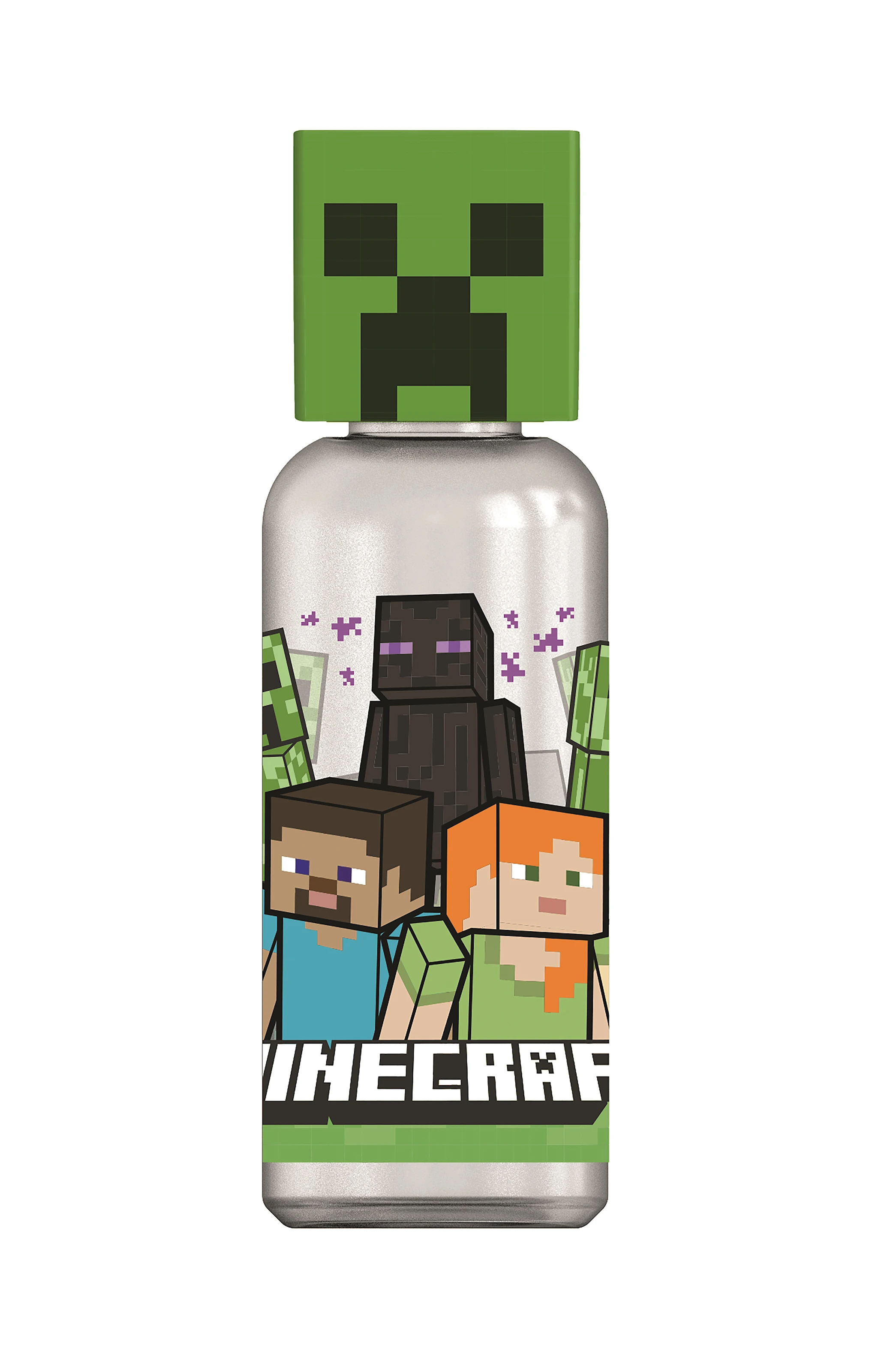 Produktbild för Minecraft Flaska med 3D Figurhuvud