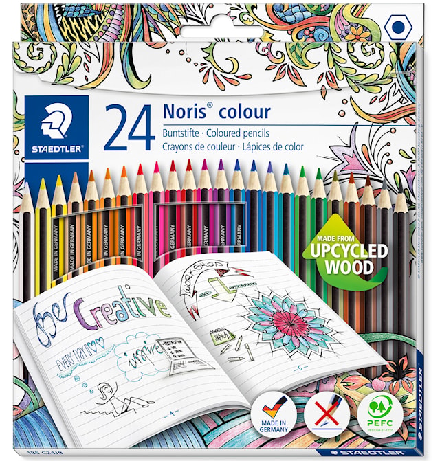Produktbilde 1 for Fargeblyanter FSC 24-p Noris®colour Staedtler spesialutgave Johanna Basford