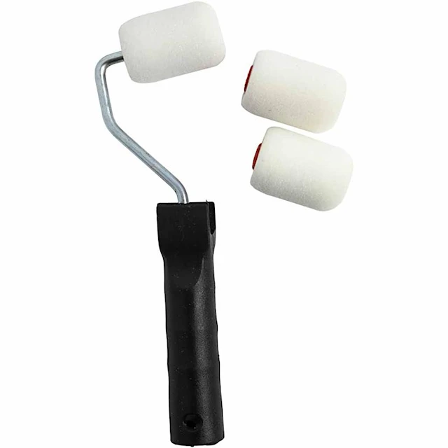 Målarrullar med handtag 5 cm 3-pack