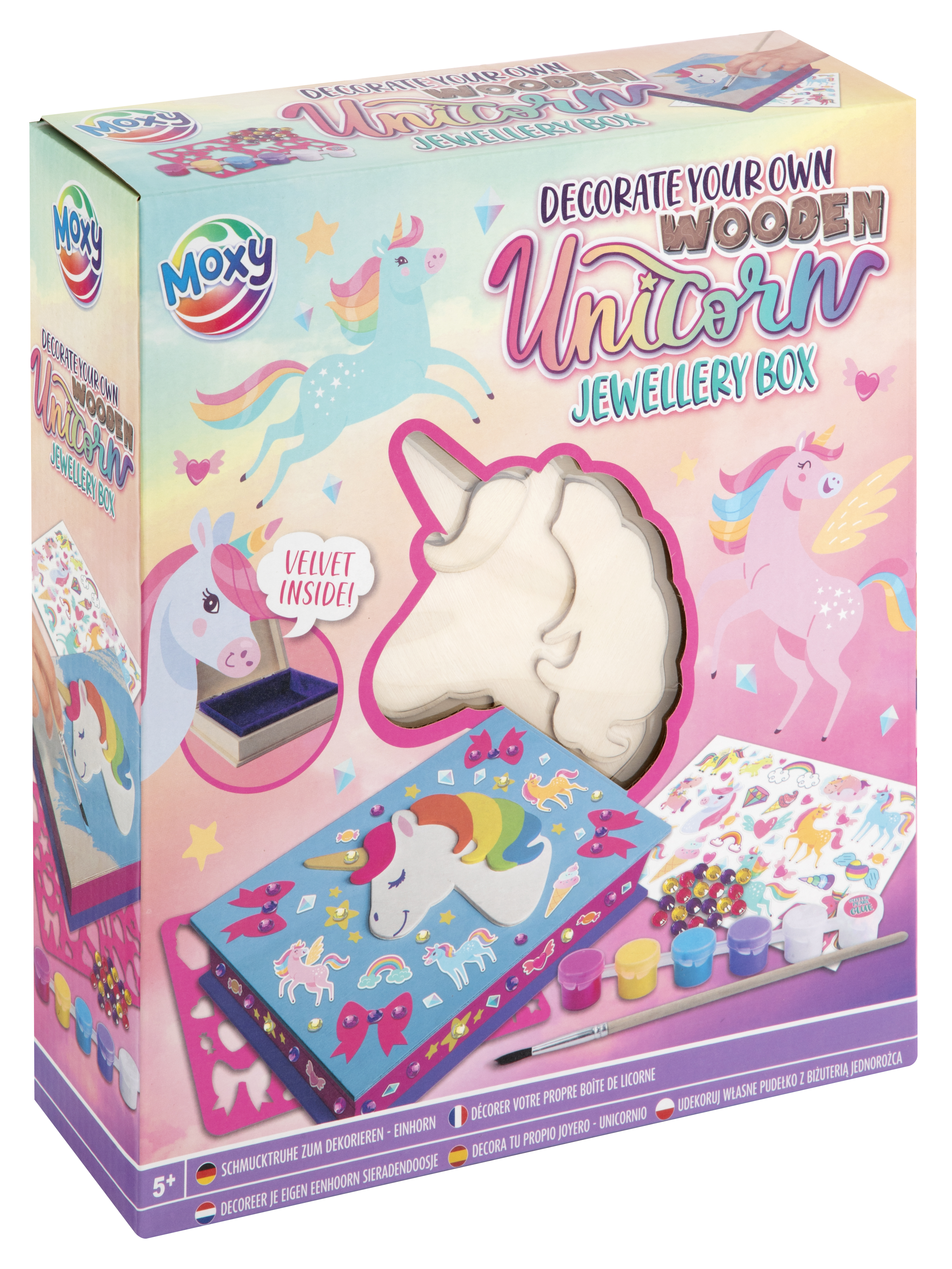 Wooden Unicorn Jewellery Box Creative Craft Group