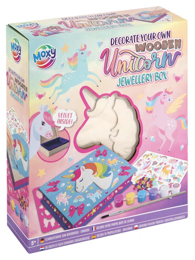 Wooden Unicorn Jewellery Box Creative Craft Group