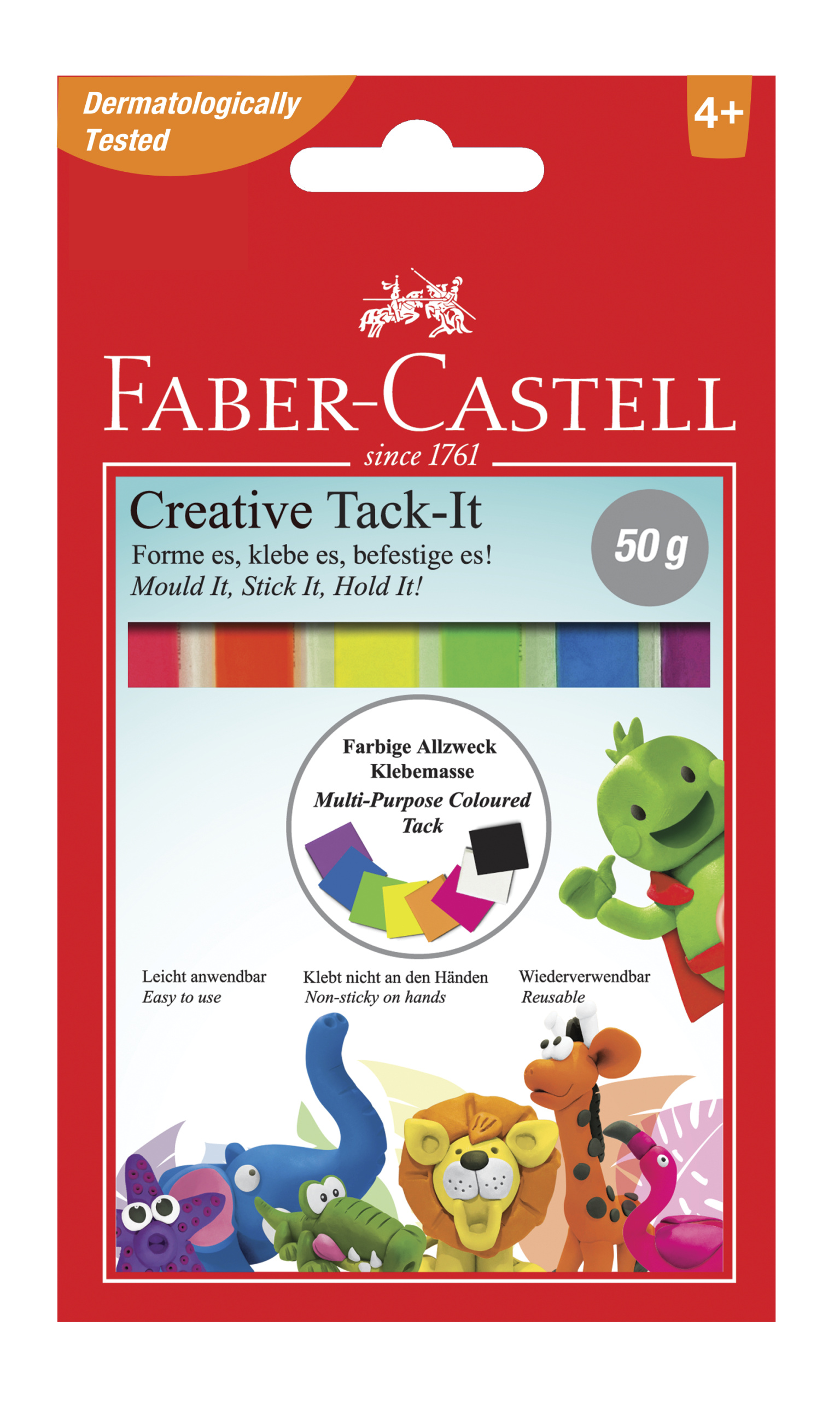 Häftmassa Färgad Tack-it Creative 50g Faber Castell