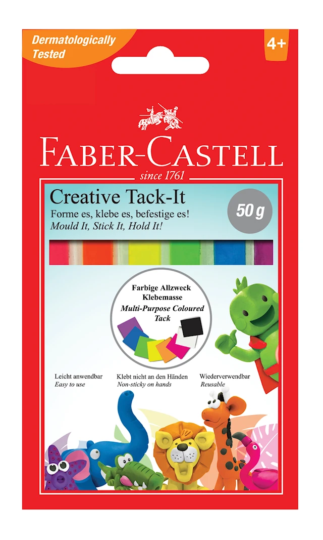 Häftmassa Färgad Tack-it Creative 50g Faber Castell