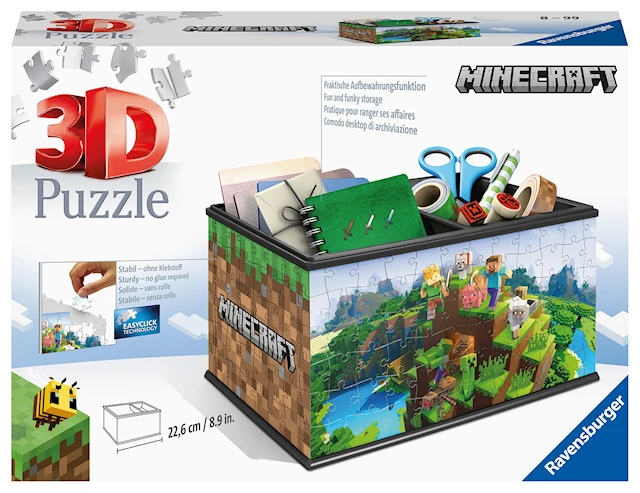 Minecraft Treasure Box 3D Pussel 108 bitar Ravensburger