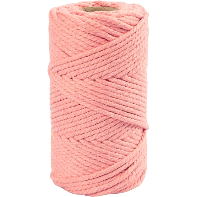 Makramégarn Rosa 4 mm 330 g 1 rulle