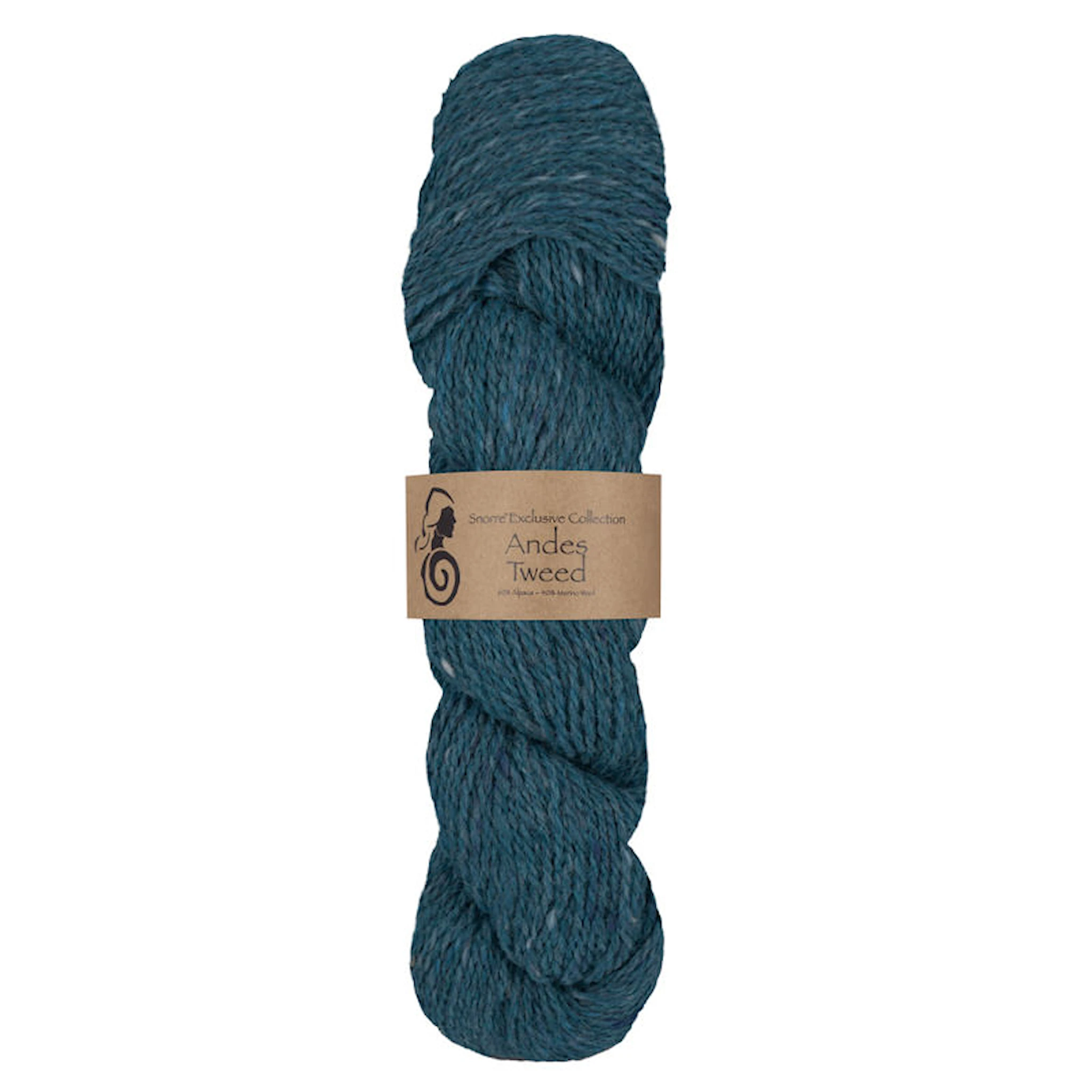 Tuotekuva ille Andes Tweed alpakka, villa 50 g Turkoosi 229, Viking Snorre